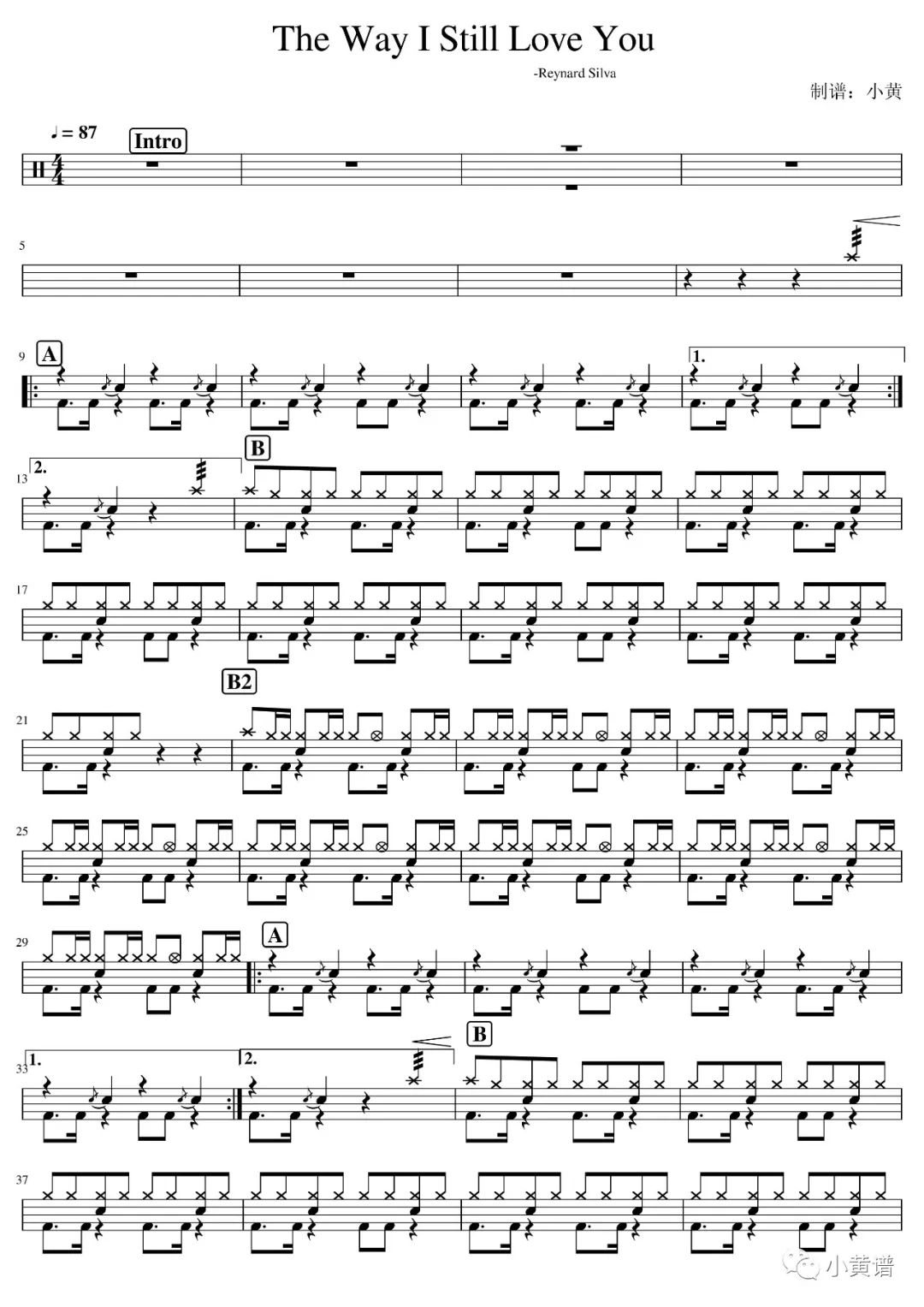 The Way I Still Love You 鼓谱预览