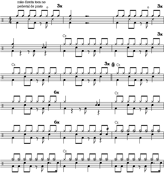 Come out and play 鼓谱预览