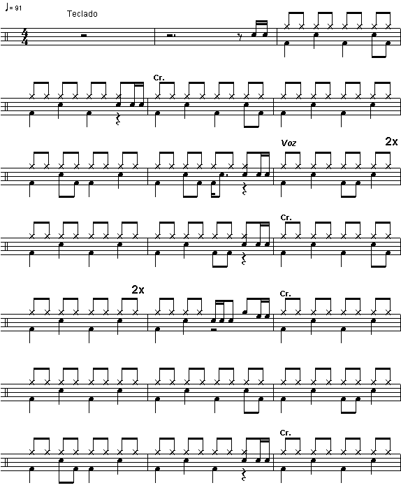 All my love 鼓谱预览