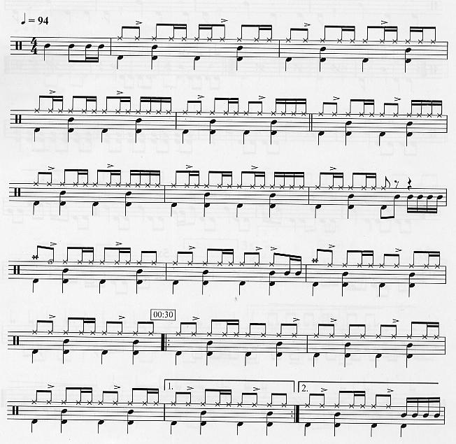 Superstition 鼓谱预览