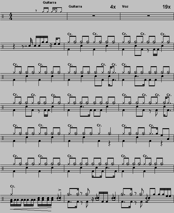 Mama, I'm Coming Home 鼓谱预览